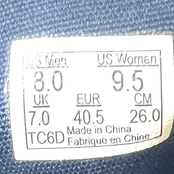 VANS Off The Wall Womens 9.5 Diagonal Stripes Low Top Sneaker Skate Shoe Lace Up - Picture 10 of 11